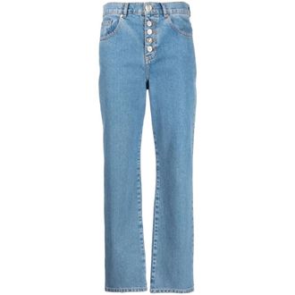 Moschino Straight Jeans, female, Blue, Size: W26 Straight Jeans