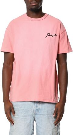 Purple Textured Inside Out Cotton Graphic T-Shirt in Pink at Nordstrom, Size X-Small