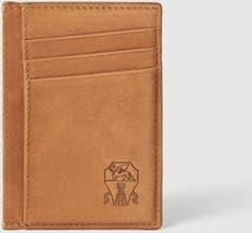 Brunello Cucinelli Nubuck card holder in Cognac at Nordstrom
