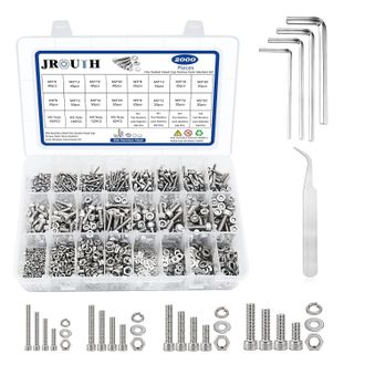 OEM 2000 Piezas M2 M3 M4 M5 Tornillos De Cabeza Hueca Hexagonal, Tornillos De Cabeza Hueca Hexagonal M&eacute;tricos De Acero Inoxidable 304, Juego Combinado De 