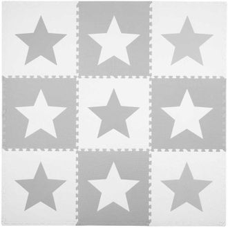 OEM Alfombra De Espuma Rompecabezas De Espuma Grande Tablero De Ajedrez 180x180cm 9 Piezas - Estrellas