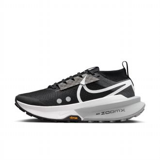 Nike Womens Zegama Trail 2 Running Shoes In Black/white/wolf Gray