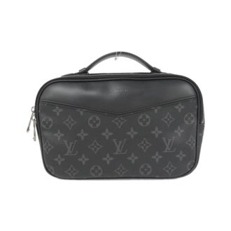 Louis Vuitton Black Coated Canvas Shoulder Bag (Pre-Owned)