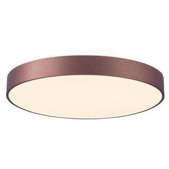 Trade Shop Trade Shop Traesio - Plafoniera Rotonda Led 95w Cct 3000k 4000k Lampada 80cm Luce Soffitto Camera 230v - Marrone