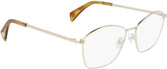 Lanvin Lalnv21037 Gouden Zonnebril