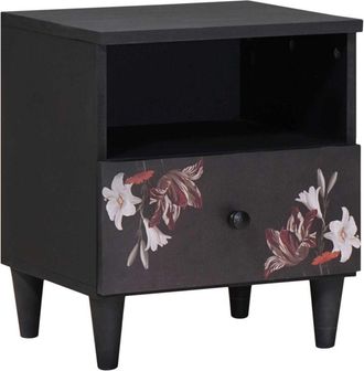 vidaXL Mesita De Noche Marr&oacute;n 40 X 33 X 46 Cm Madera De Mango Maciza Vidaxl