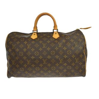 Louis Vuitton Speedy Handbag Monogram Canvas Brown Canvas Handbag (Pre-Owned)