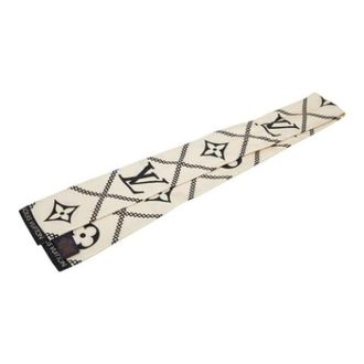 Louis Vuitton Pre-owned Scarves, female, Beige, Size: ONE SIZE Pre-owned Monogram Scarf