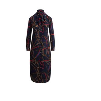 Ralph Lauren Kleedjes, Dames, Blauw, XL, Overhemdjurk
