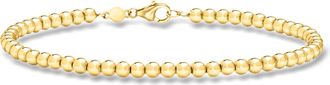 RS Pure by Ross-Simons Italian 3mm 10kt Yellow Gold Beaded Bracelet