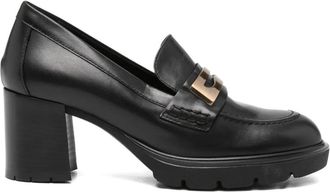 Melluso 50mm plaque-detail loafers - Black