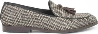 Dotz Beige en bruine stoffen mocassin - Heren - Loafers - Veelkleurig - 40 EU - Su&egrave;de - Schoenen