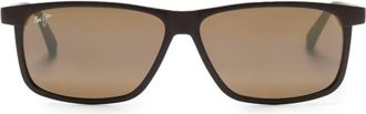 Maui Jim rectangle-frame sunglasses - unisex - Acetate - 59 - Brown