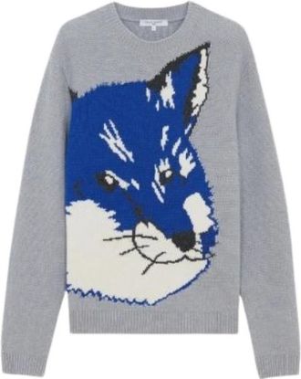 Maison Kitsun&eacute; Uomo, Maglie, Grigio, L, new