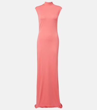 Tom Ford Asymmetric cr&ecirc;pe jersey gown