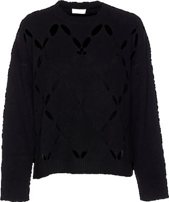 Liu Jo Maglione girocollo con cut-out - Nero