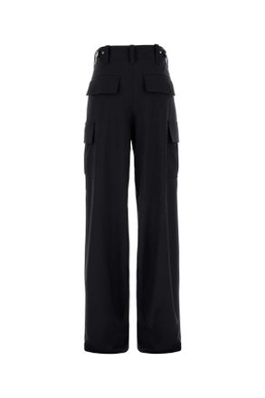 Bottega Veneta Womens Wool Cargo Pants Navy