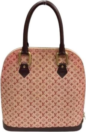Louis Vuitton Pre-owned Alma O Monogram Mini Handbag - Dames - Vintage Handtas - Rood - ONE Size - Leer - Vintage