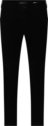 Replay Mens Anbass Slim-Fit Jeans in Black Cotton - Size 34W/34L