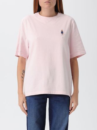 Maison Kitsuné T-shirt in cotone con logo Maison Kitsuné