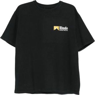 Rhude T-shirt con logo - Nero