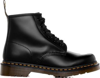 Dr. Martens Lace-up Boots, female, Black, Size: 14 US Smooth Leather Air Cushioned Boot