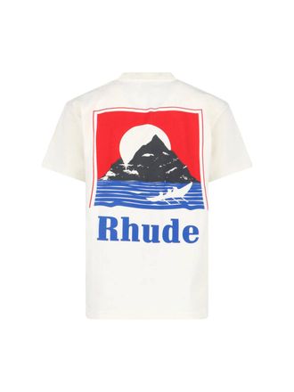 Rhude Mens T-Shirts And Polos White Cotton