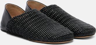 J.W.Anderson Babouche woven leather loafers