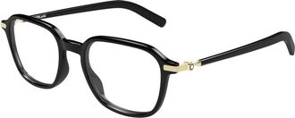 Montblanc Mb 0462O Optisch Montuur - Heren - Brillen - Zwart - 51 MM - Accessoires