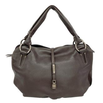 Celine Dark Brown Leather Tote Bag (Pre-Owned)