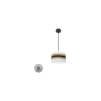 Fabrilamp Colgante Modelo Angola Blanco Con Pantalla 30 Cm