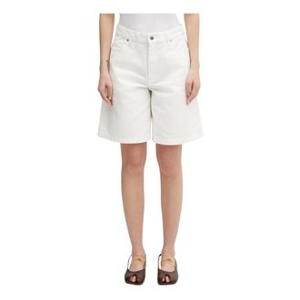 Maison Kitsun&eacute; Denim Shorts - Dames - Denim shorts - Wit - W27 - Denim - Korte Broeken
