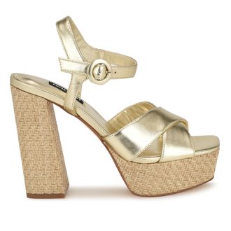Nine West Womens Vallen3 In Platino M