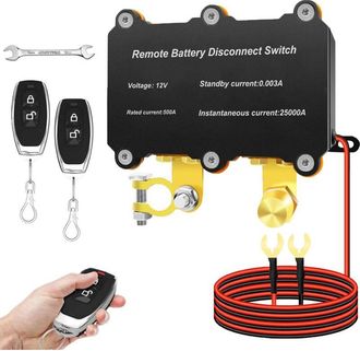 OEM Interruptor De Desconexi&oacute;n De Bater&iacute;a 12 V 500 A, Remoto, Autom&aacute;tico Y Antirrobo Para Coches, Camiones Y Veh&iacute;culos De Construcci&oacute;n