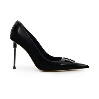 Elisabetta Franchi Patent Leather Pump - Dames - Schoenen - Zwart - Maat: 39 EU Leer