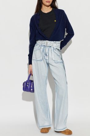 Acne Studios Jeans With Belt, Womens, Blue