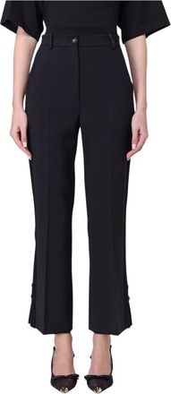Elisabetta Franchi Mujer, Pantalones, Negro, Talla: S