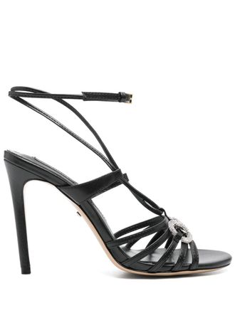 Gucci 110 mm Horsebit sandalen - Zwart