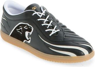 Valentino Garavani Kicky Low Top Sneaker in Black/White at Nordstrom, Size 13Us