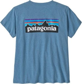 Patagonia P-6 Logo Responsibili-Tee T-Shirt f&uuml;r Damen | blau