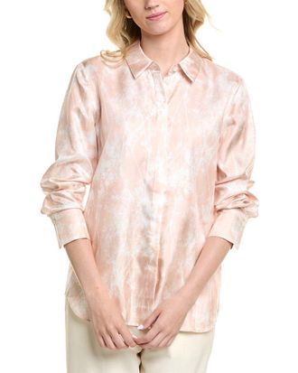 Lafayette 148 New York Scottie Silk Blouse