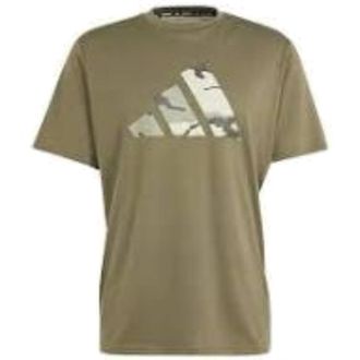 adidas Train Essentials Seasonal Brand Love Camo T-Shirt Asia Sizing Green IM7452