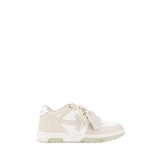 Off-white Beige Polyester Lage Sneakers