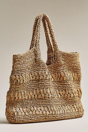 L*Space Changing Tides Raffia Bag