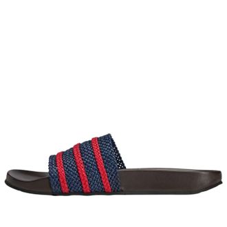 adidas x Wales Bonner Adilette Slides Night Indigo Better Scarlet Dark Brown KI3388