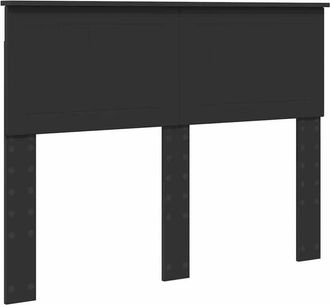 vidaXL Headboard with Headboard Black Oak 135 cm Engineered wood vidaXL