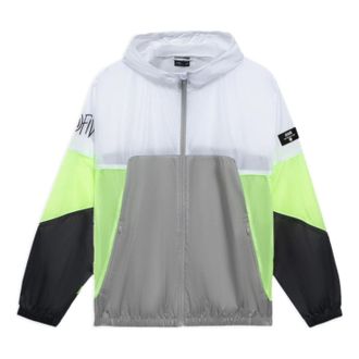 Li-Ning BadFive Logo Loose Fit Jacket White Grey AFDS361-2