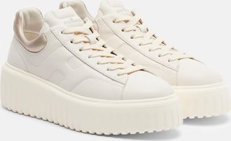 Hogan H-Stripes leather platform sneakers