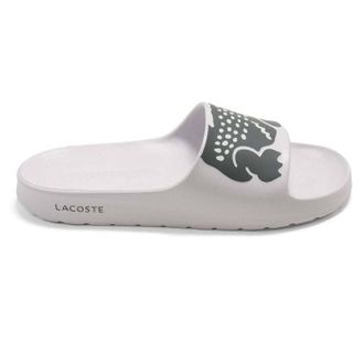 Lacoste Mens Croco 2.0 Slide Sandals In White
