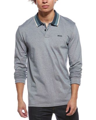 HUGO BOSS Oxford Long Polo Shirt